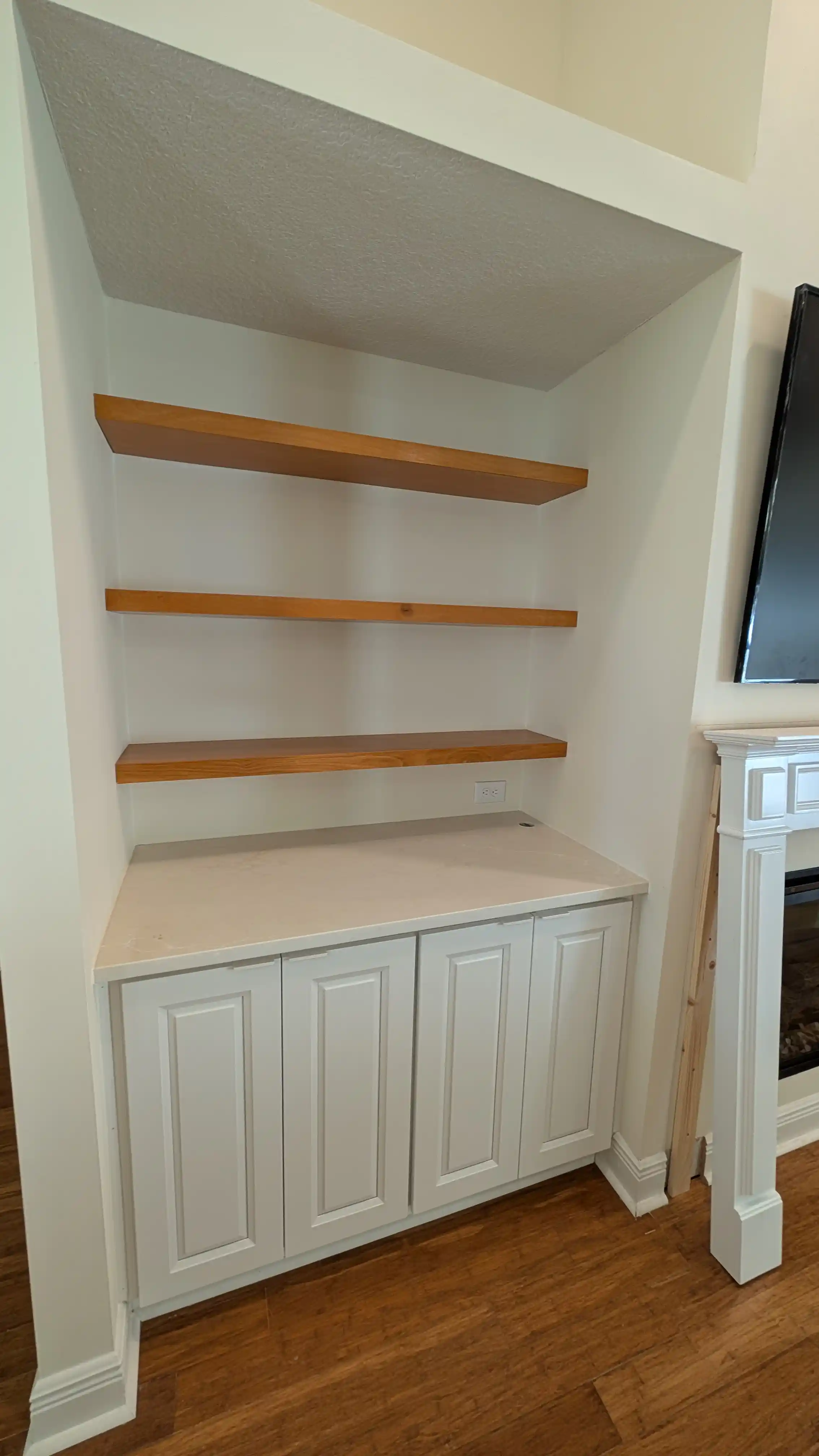 Custom Built-in Floating Shelves