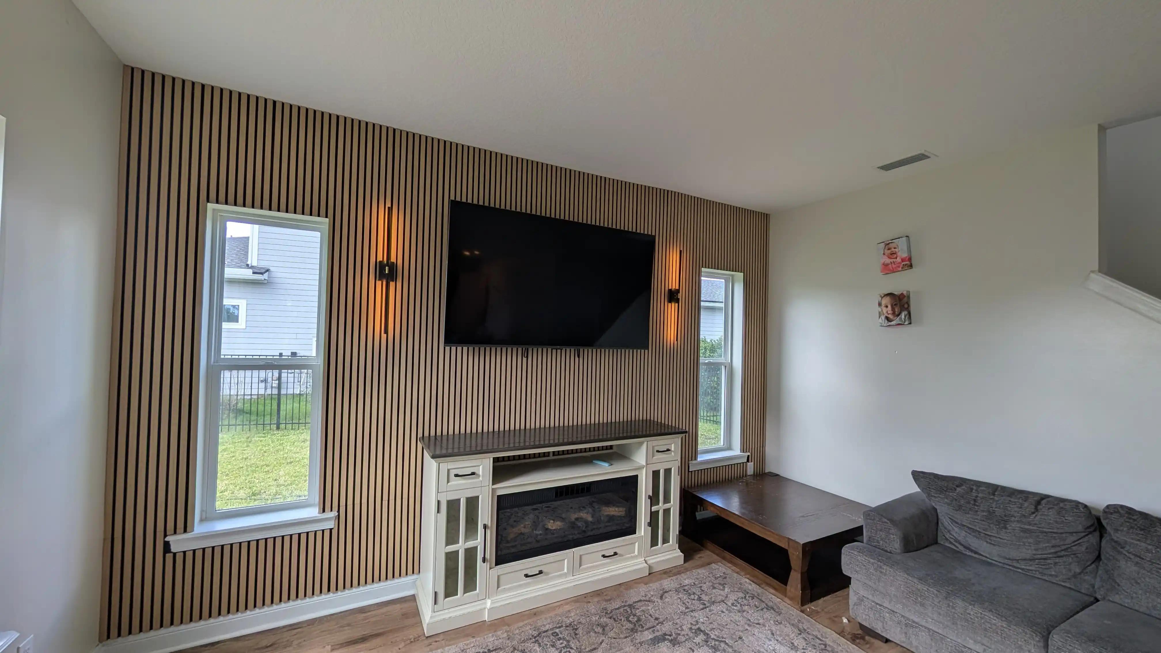 Custom Slatted Accent Wall