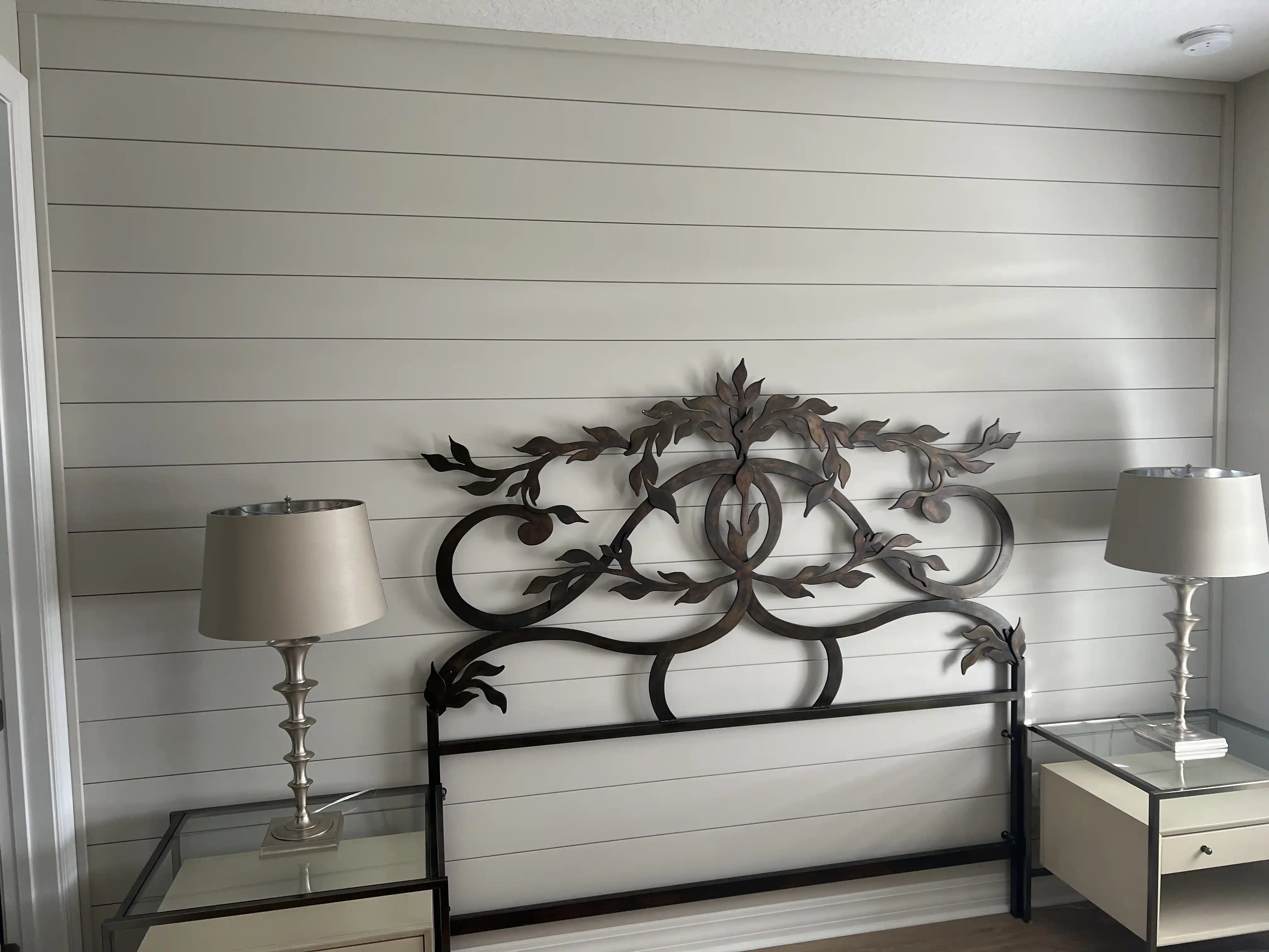 Vertical Shiplap Accent Wall